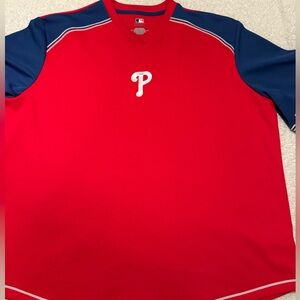 Philadelphia Phillies baseball MLB Genuine Merchandise Red Jersey with blue 3xl